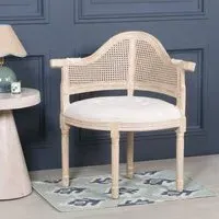Louis Wood Corner Chair - Natural