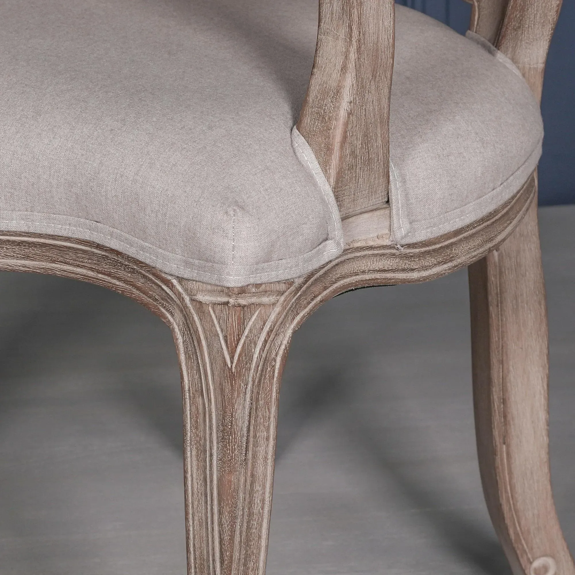 Louise Dining Armchair - Birch Wood, Rattan