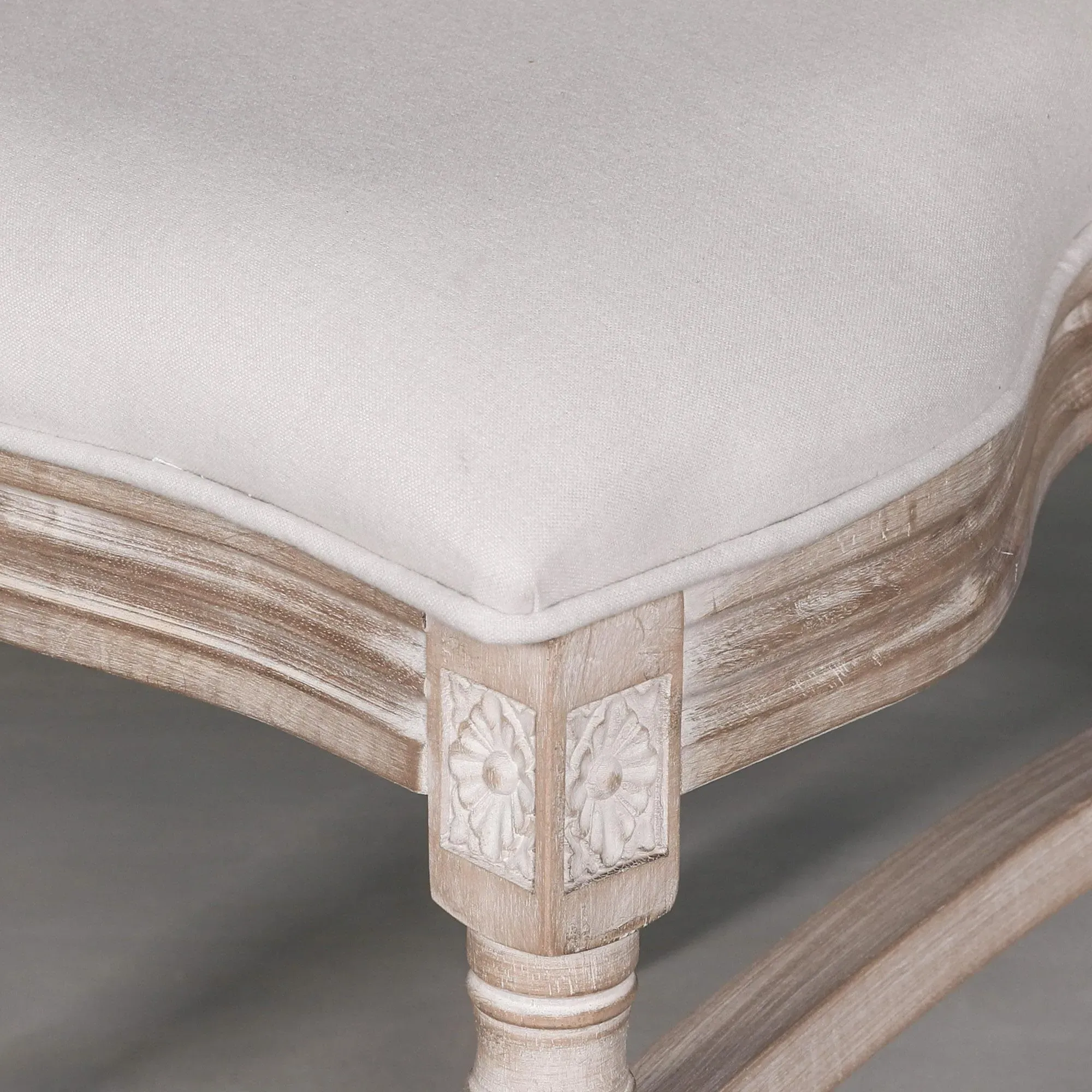 Louise Oval Back Dining Chair - Light Wood, Linen