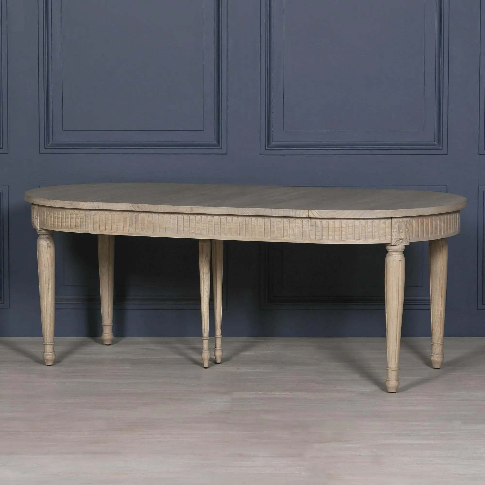 Maison 2-8 Seater Oval Extendable Dining Table - Rustic, Cedar