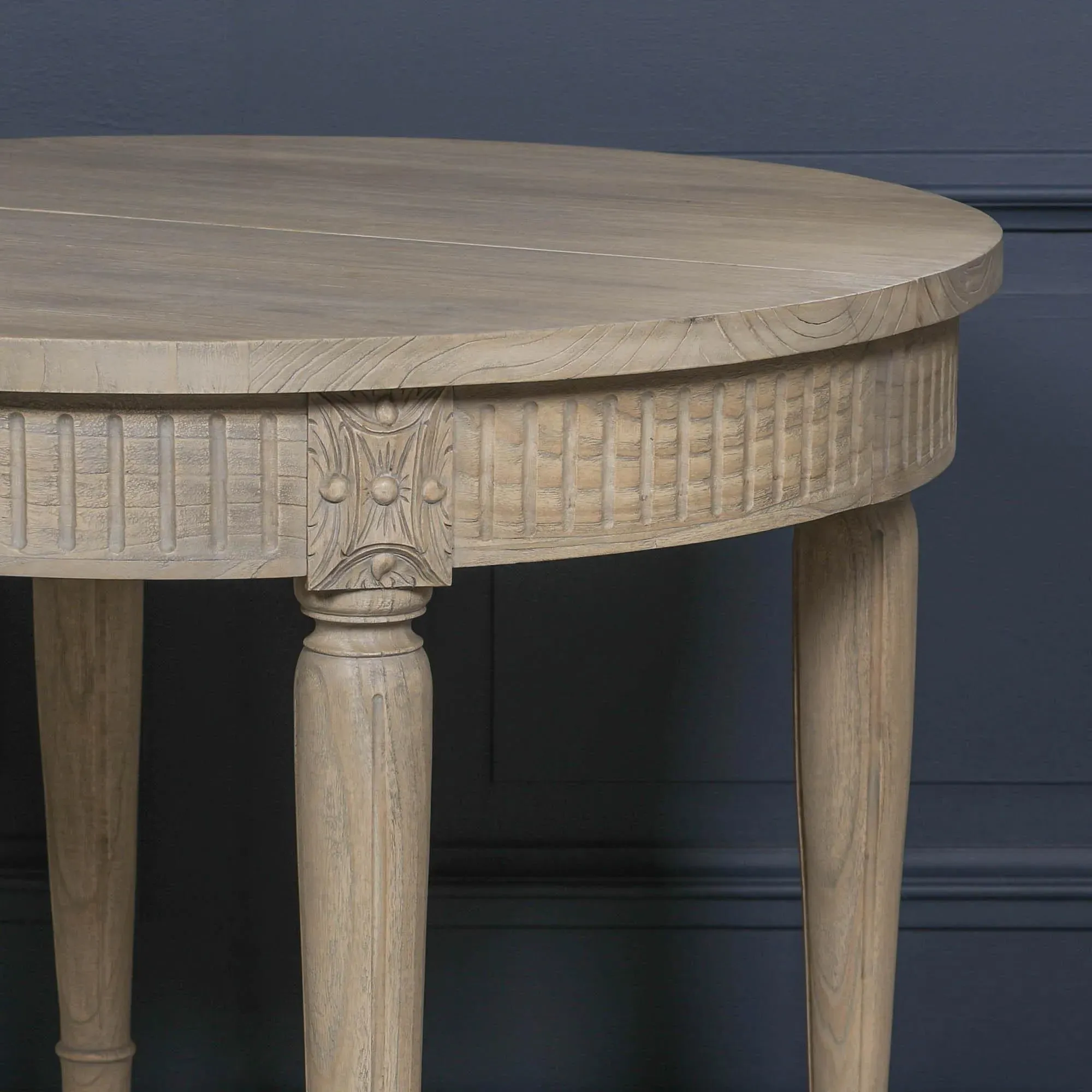 Maison 2-8 Seater Oval Extendable Dining Table - Rustic, Cedar