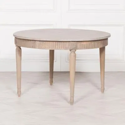 Maison 4-8 Seater Oval Extendable Dining Table - Rustic, Cedar