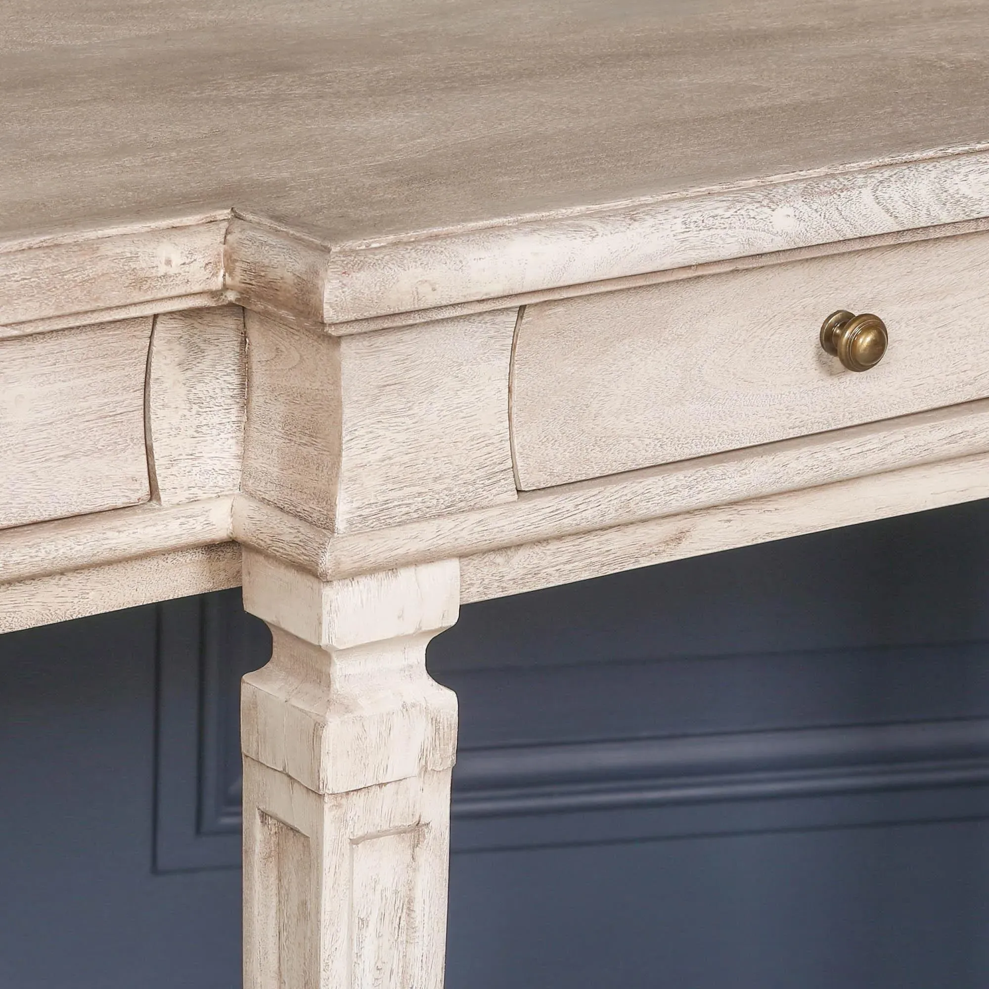 Maison 4 Drawer Breakfront Large Console Table - Acacia Wood