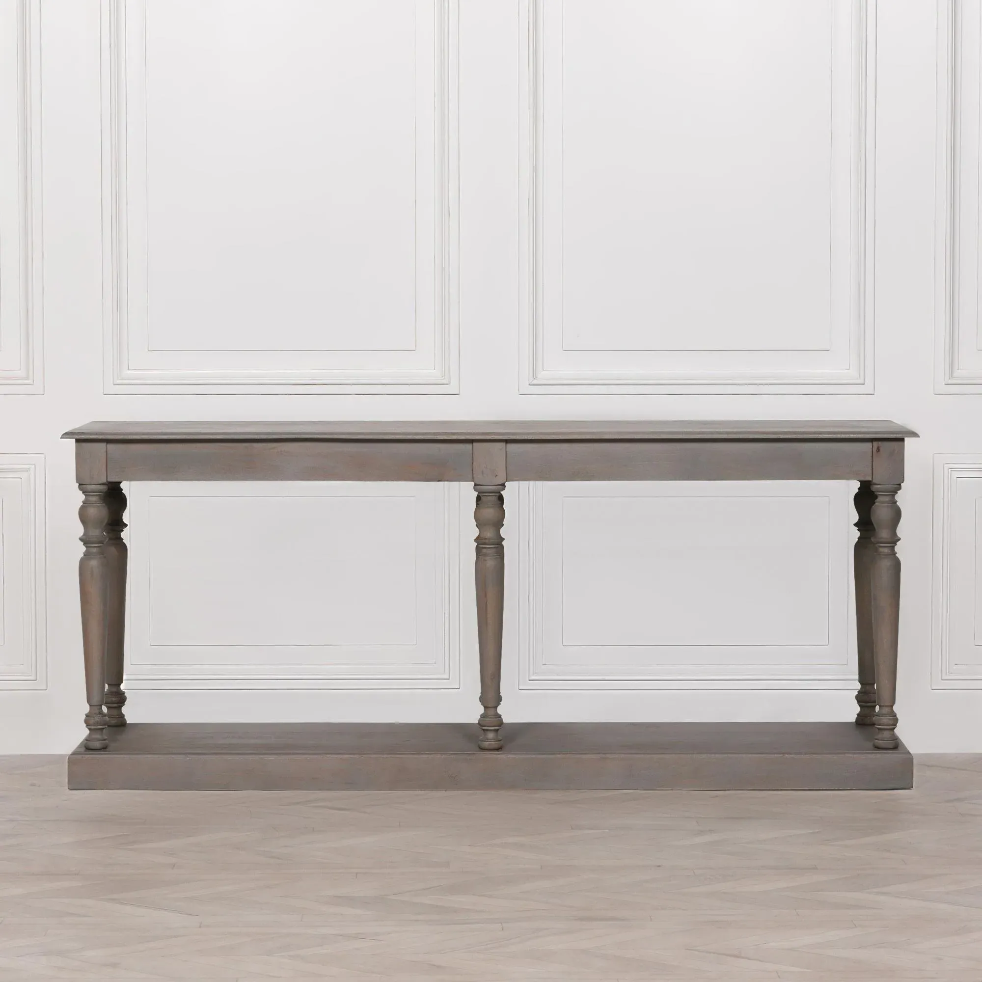 Maison Column Large Console Table - Rustic, Mango Wood