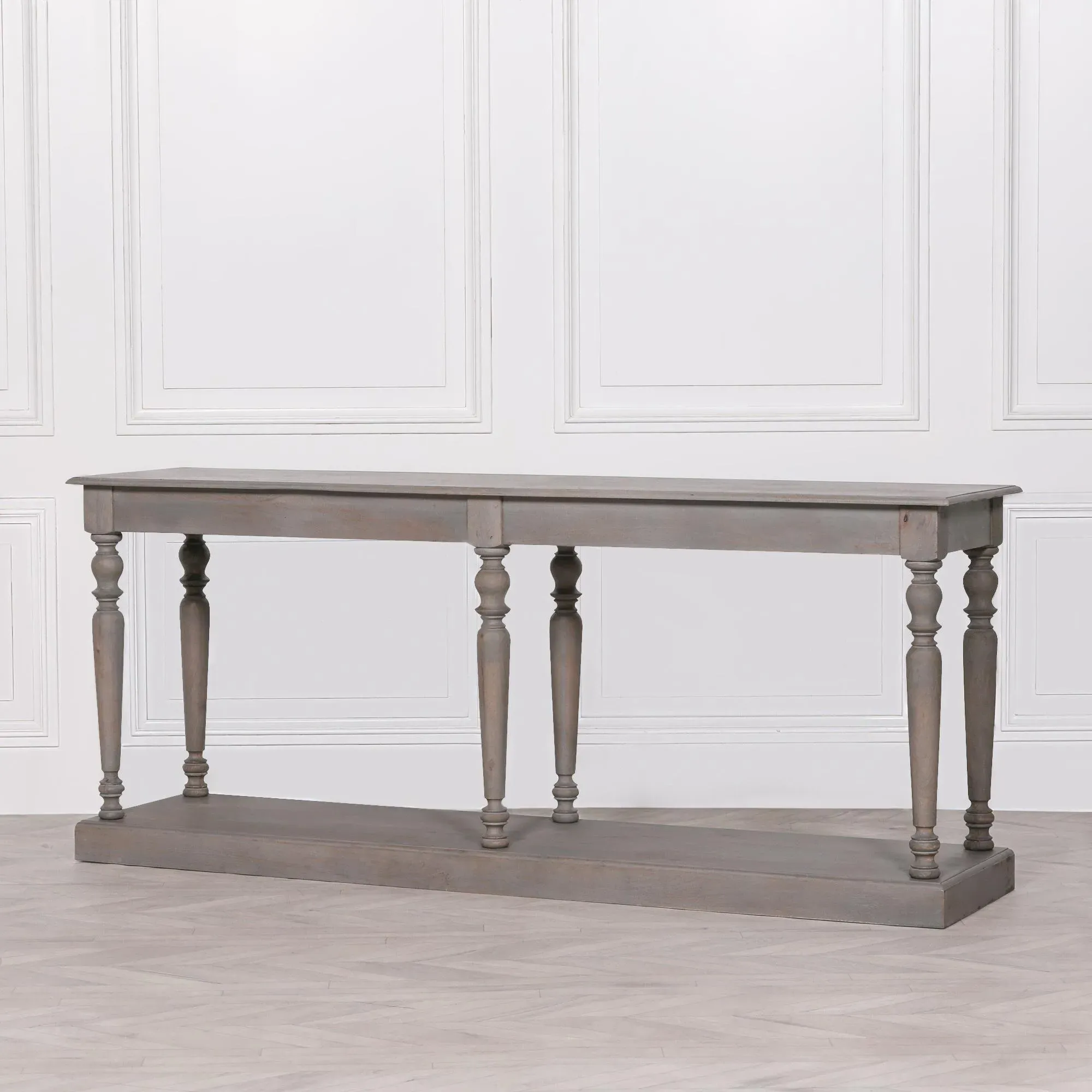 Maison Column Large Console Table - Rustic, Mango Wood