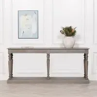 Maison Column Large Console Table - Rustic, Mango Wood