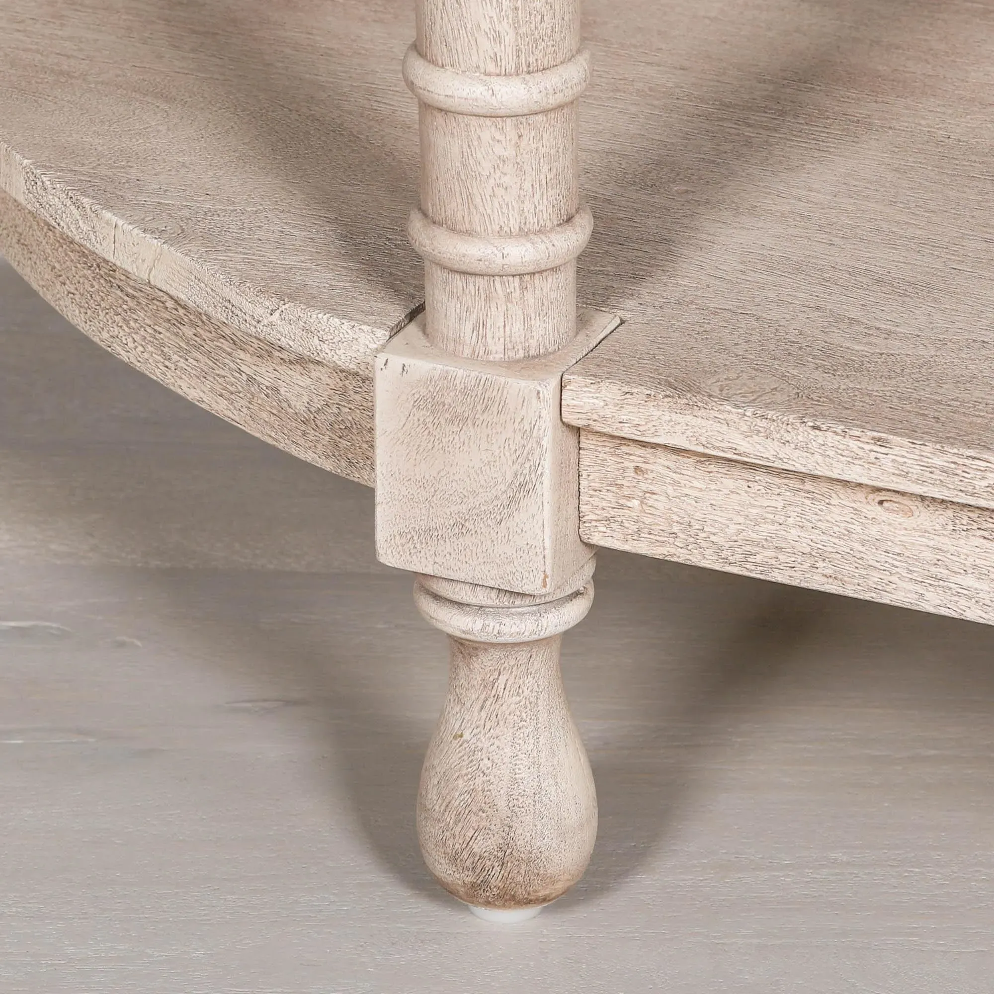 Maison Curved Large Console Table - Acacia Wood