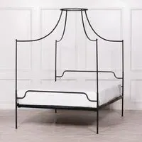 Maison Double Poster Bed Frame - Black, Iron