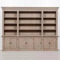 Maison Extra Large Triple Display Cabinet - White, Cedar Wood