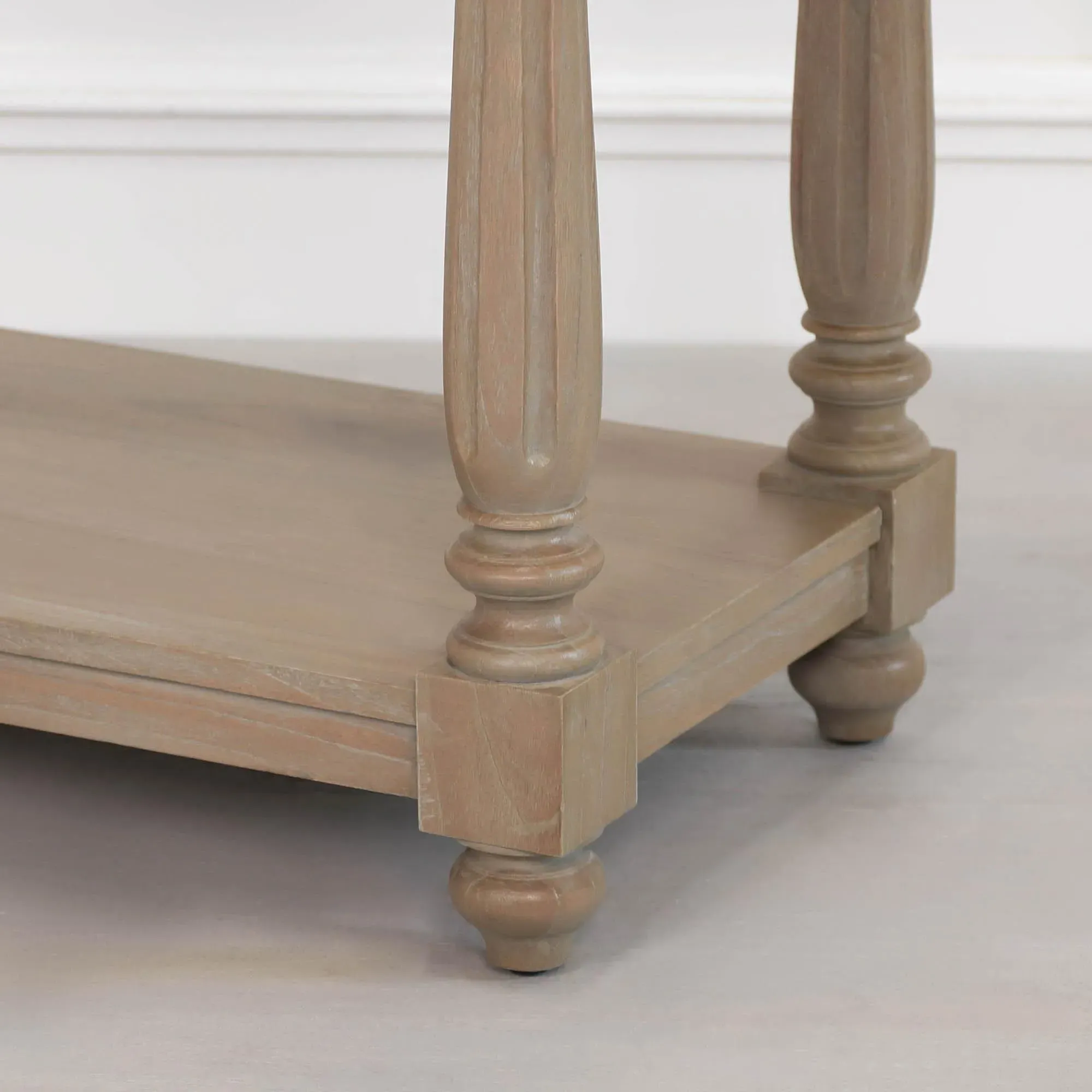 Maison Farmhouse Large Console Table - White Cedar
