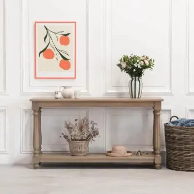 Maison Farmhouse Large Console Table - White Cedar image