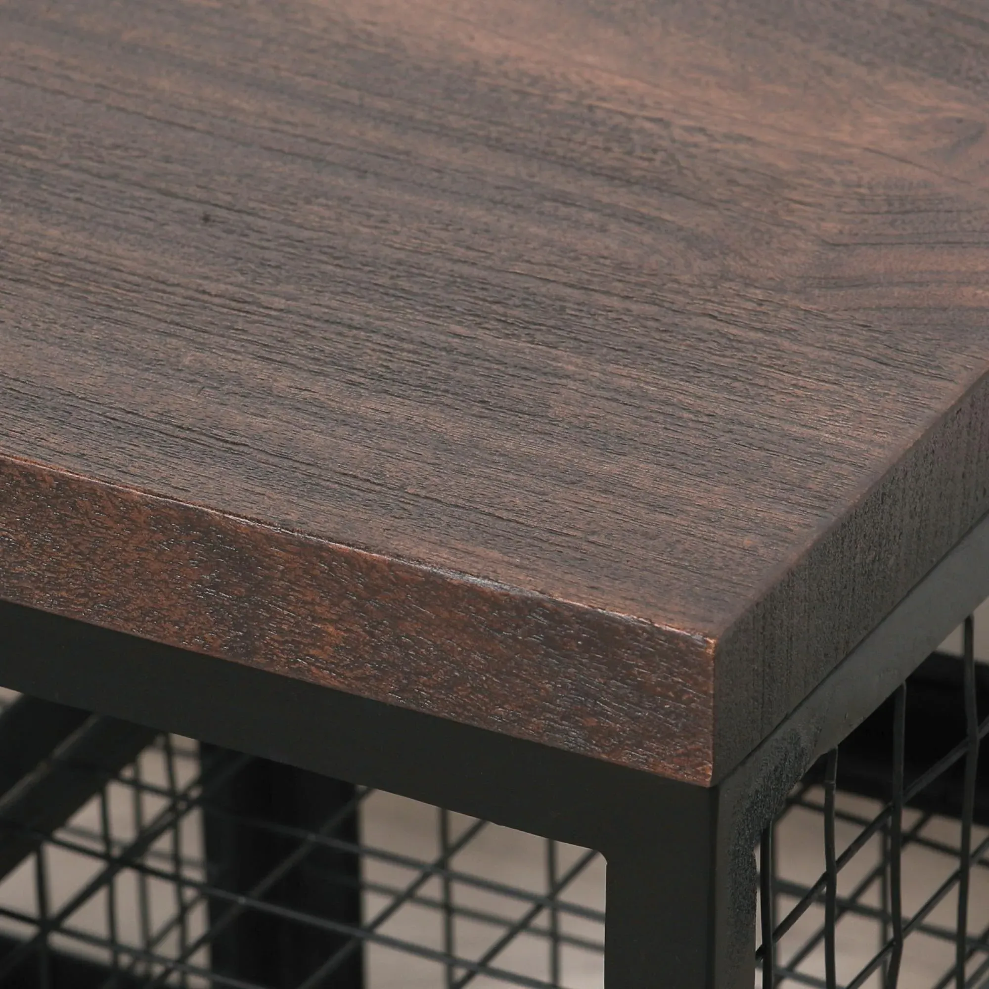 Maison Shoe Rack Bench with Storage - Black, Mango Wood