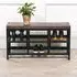 Maison Shoe Rack Bench with Storage - Black, Mango Wood