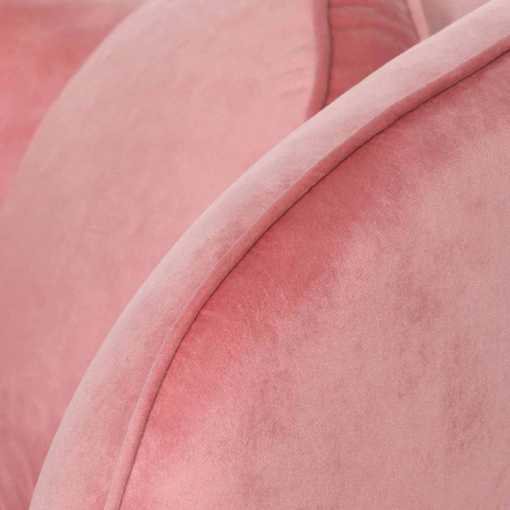 Occasional Armchair with Cushion - Pink, Velvet