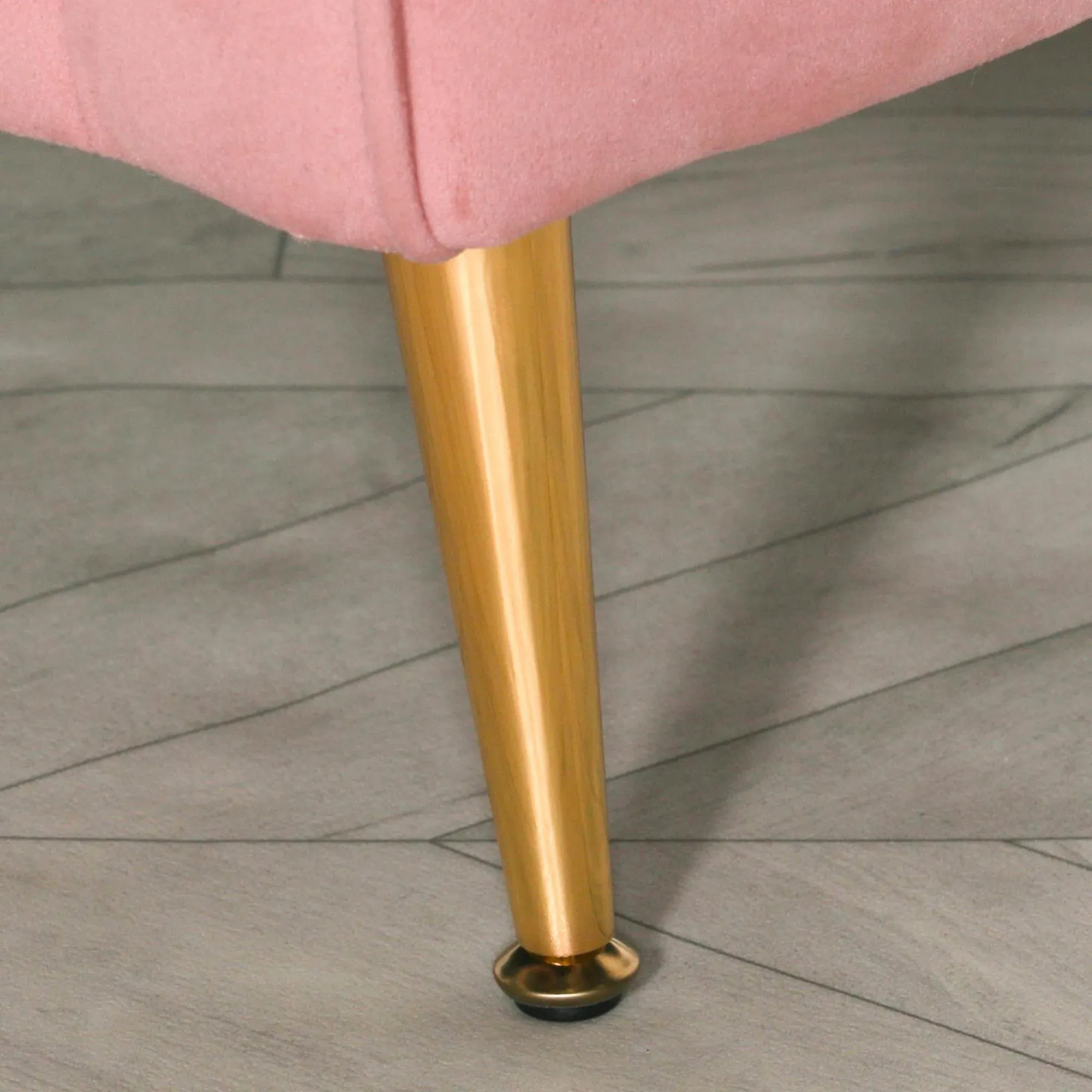 Occasional Armchair with Cushion - Pink, Velvet