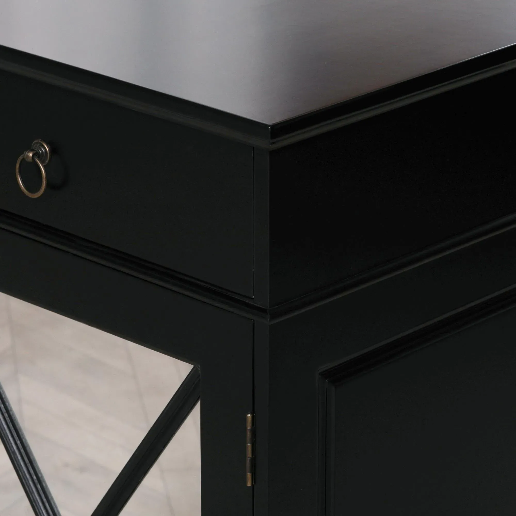 Oriental 3 Door Sideboard - Black
