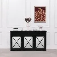 Oriental 3 Door Sideboard - Black