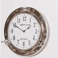 Port Hole Ships Round Wall Clock