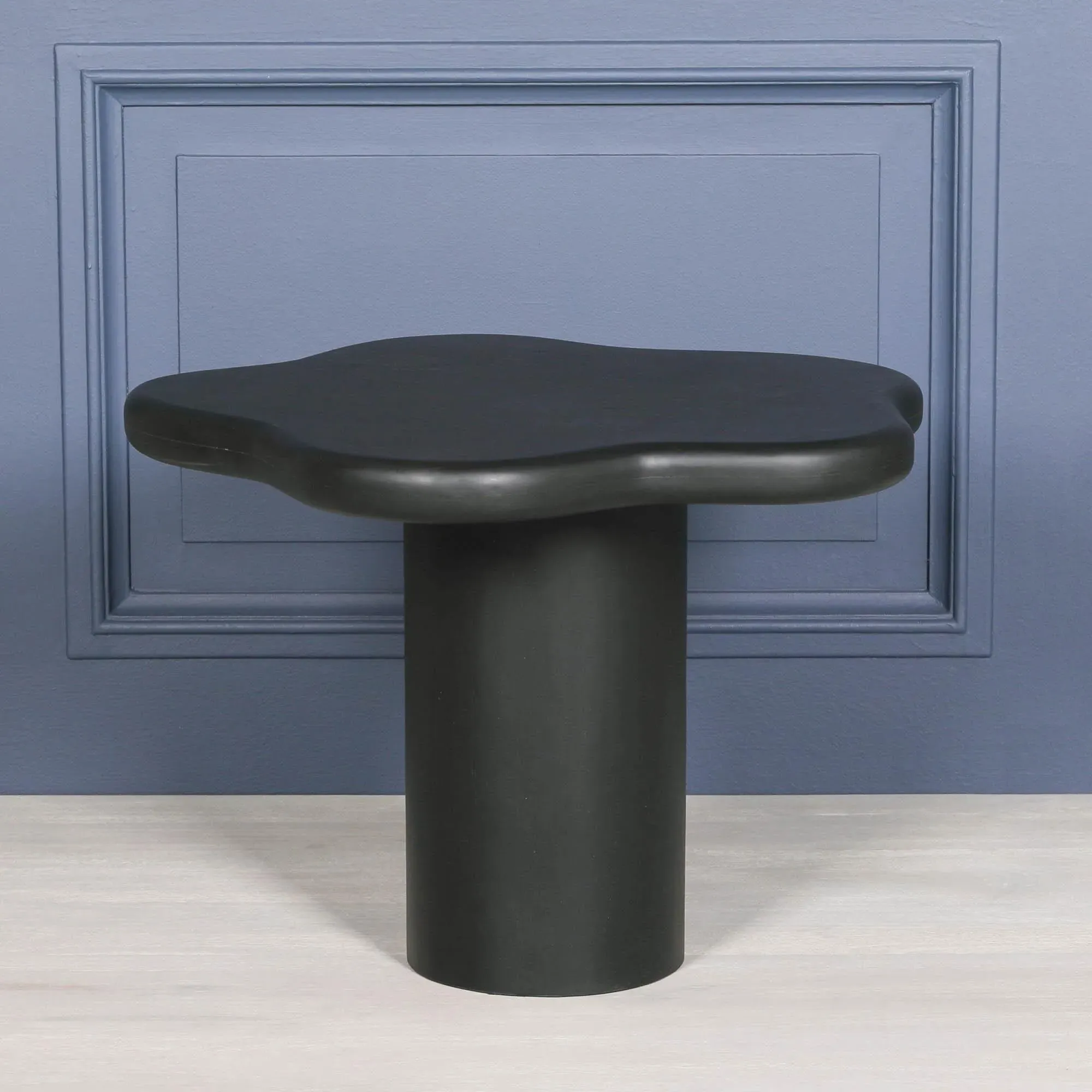 Puddle Side Table - Black, Mango Wood
