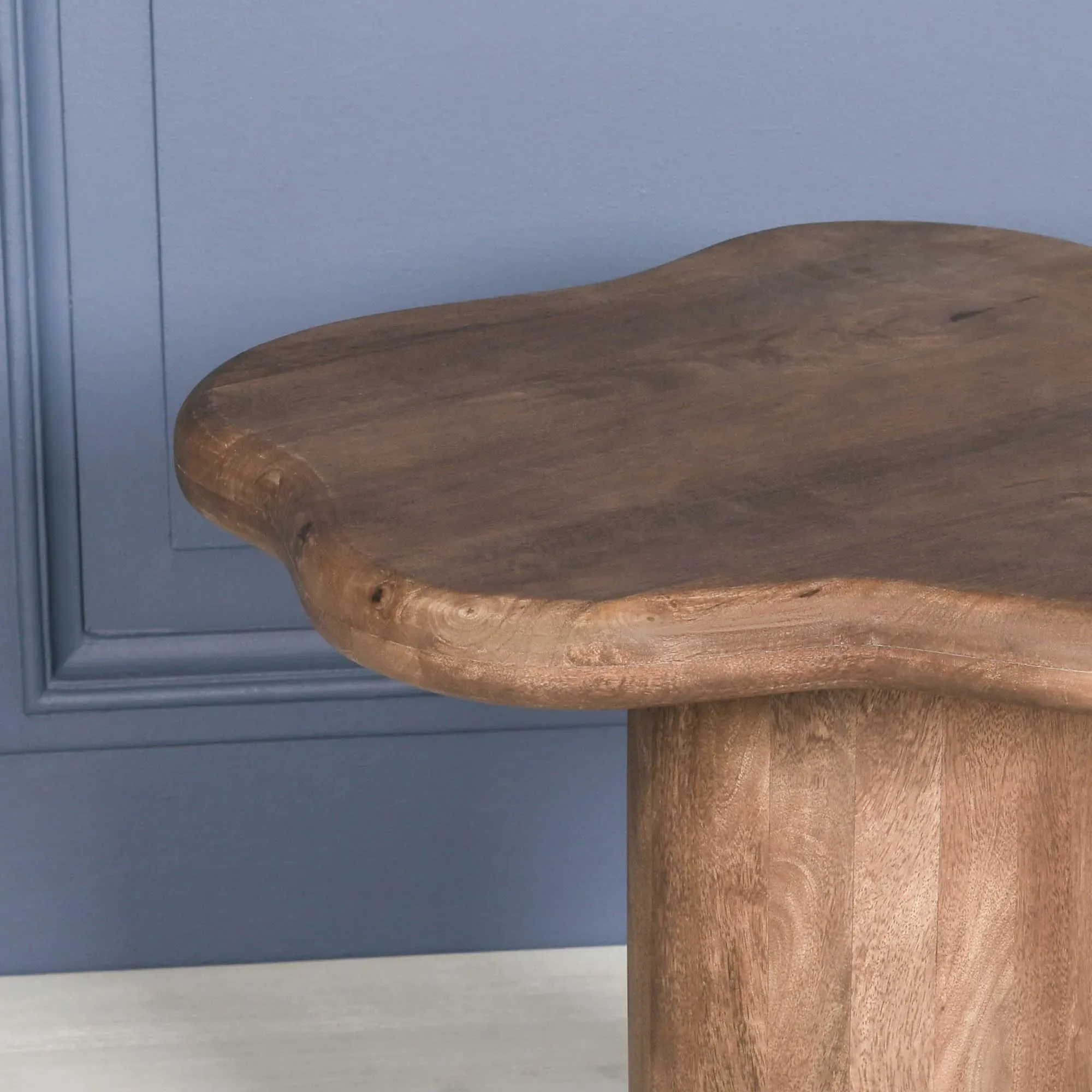 Puddle Side Table - Brown, Mango Wood