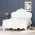 Rose Cherub Carved Bed Frame - White, Mahogany