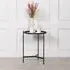 Round Side Table - Black, Metal