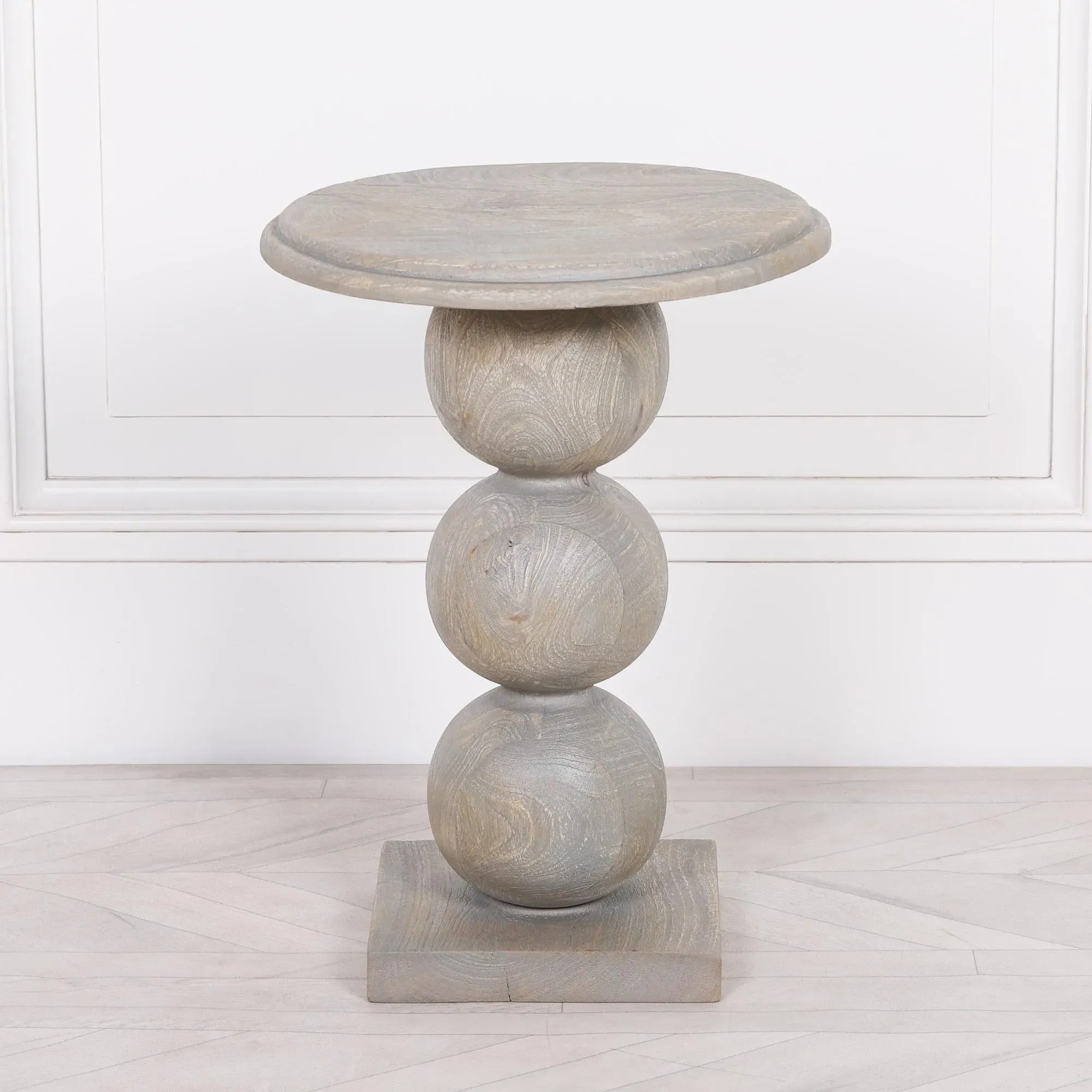 Round Side Table - Mango Wood