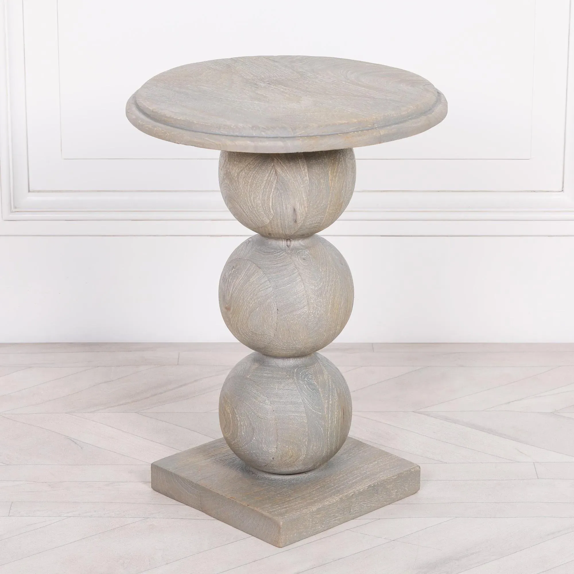 Round Side Table - Mango Wood