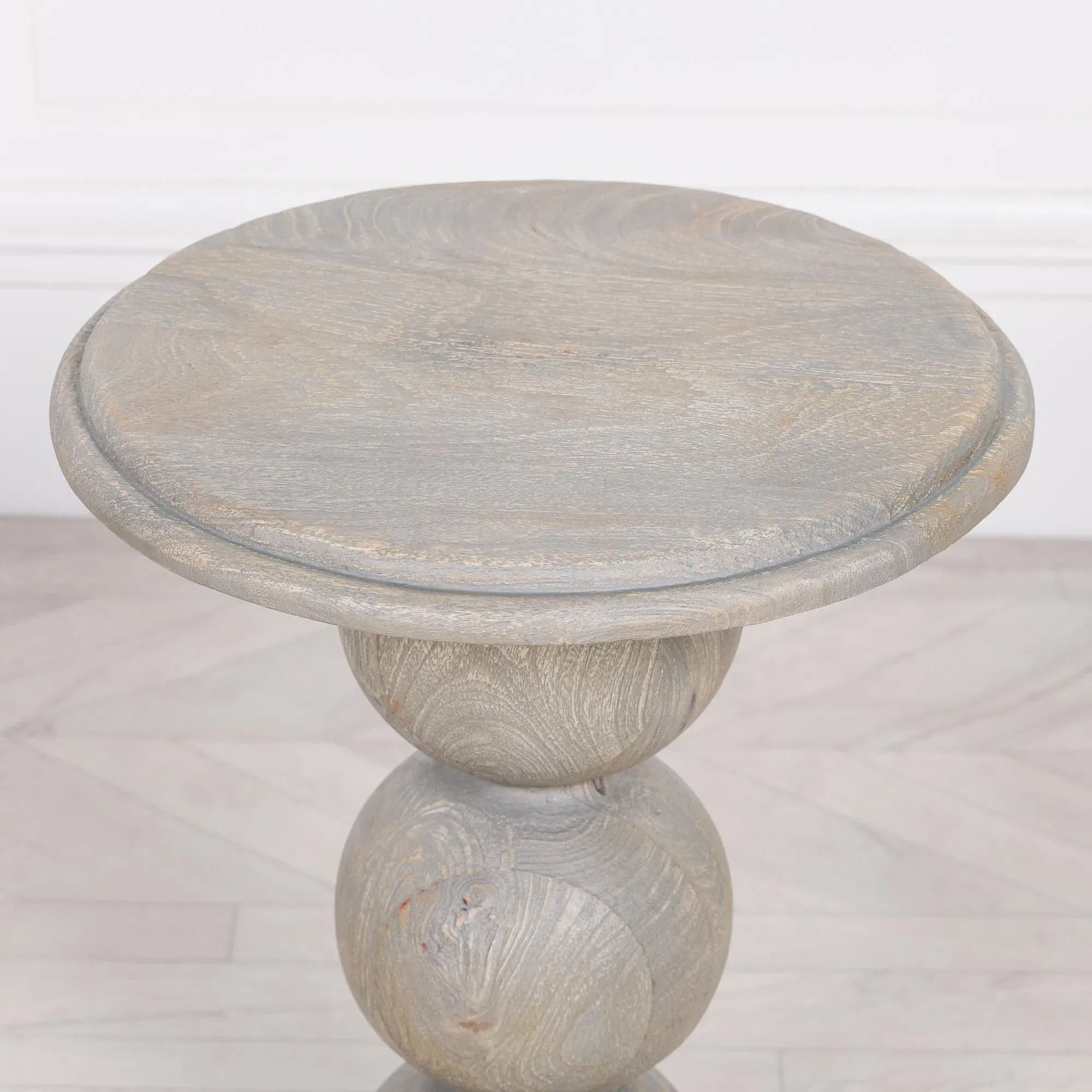 Round Side Table - Mango Wood
