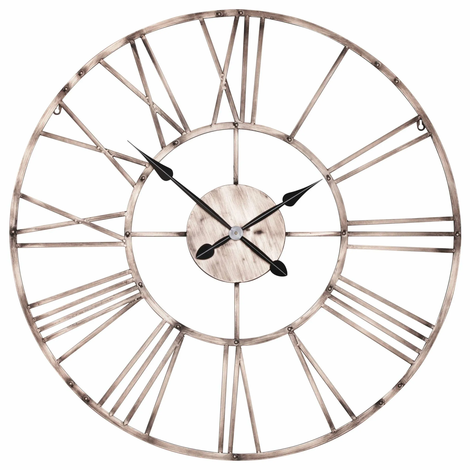 Round Wall Clock - Copper, Metal
