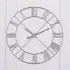 Round Wall Clock - Pale Grey, Metal