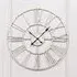 Round Wall Clock - Silver, Metal