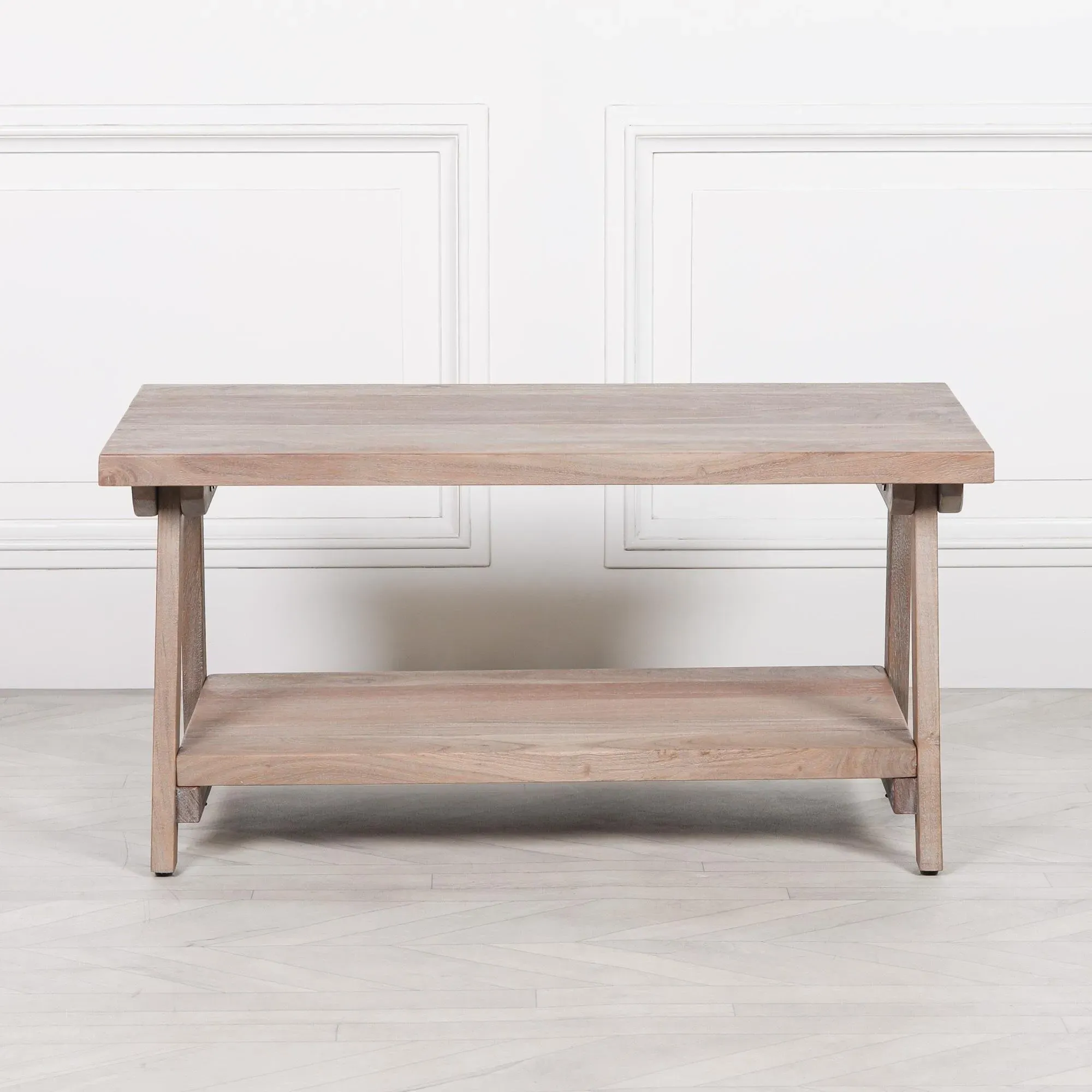 Small Coffee Table - Rustic, Acacia Wood