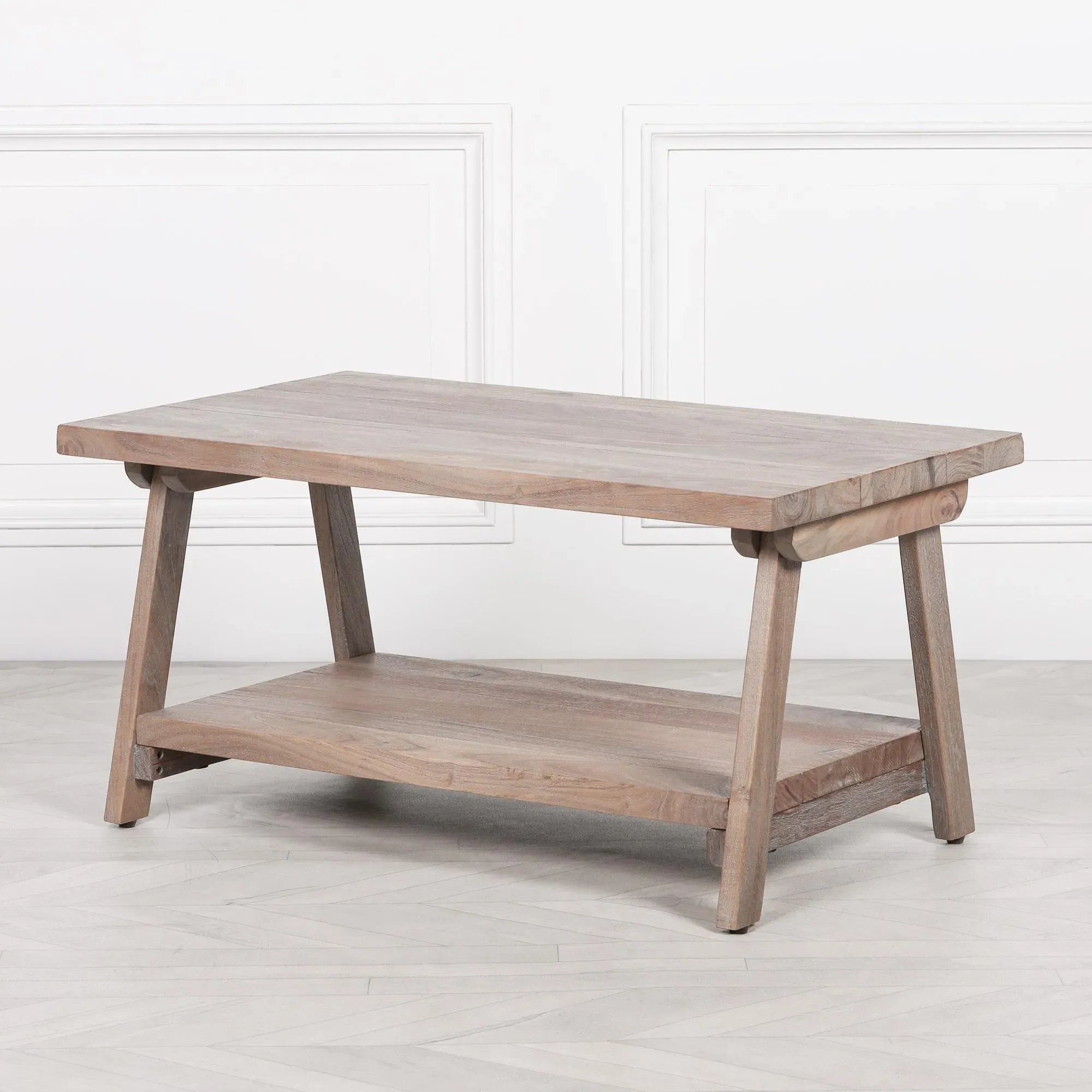 Small Coffee Table - Rustic, Acacia Wood