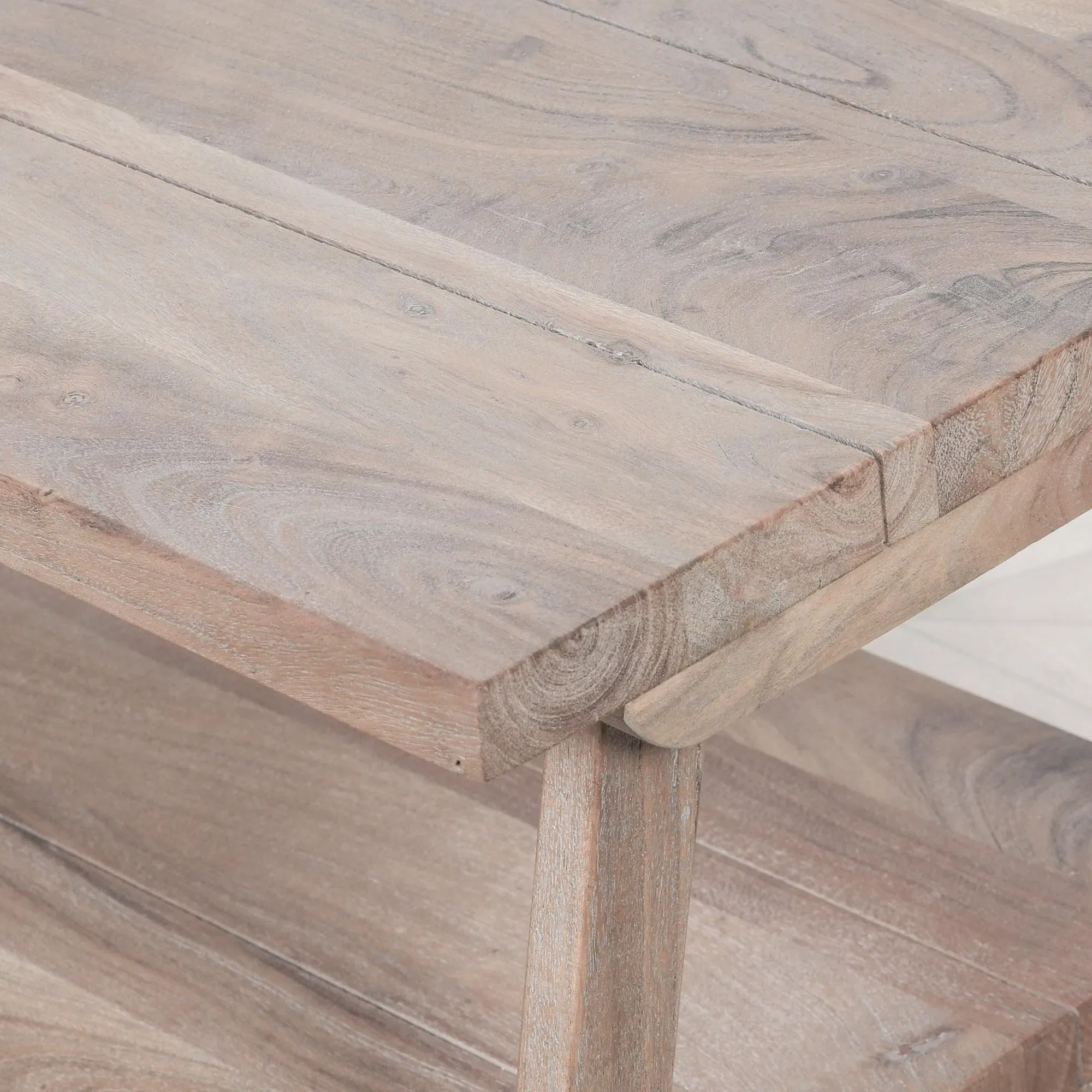 Small Coffee Table - Rustic, Acacia Wood