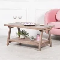 Small Coffee Table - Rustic, Acacia Wood
