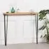 Tall Console Table with Hairpin Legs - Pine