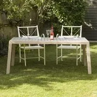 Teak Wood 6 Seater Outdoor Dining Table - 180cm