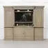 Triple Breakfront Large TV Cabinet - Wood