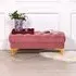 Tufted Ottoman Bench - Pink, Velvet