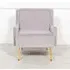 Velvet Accent Armchair - Grey
