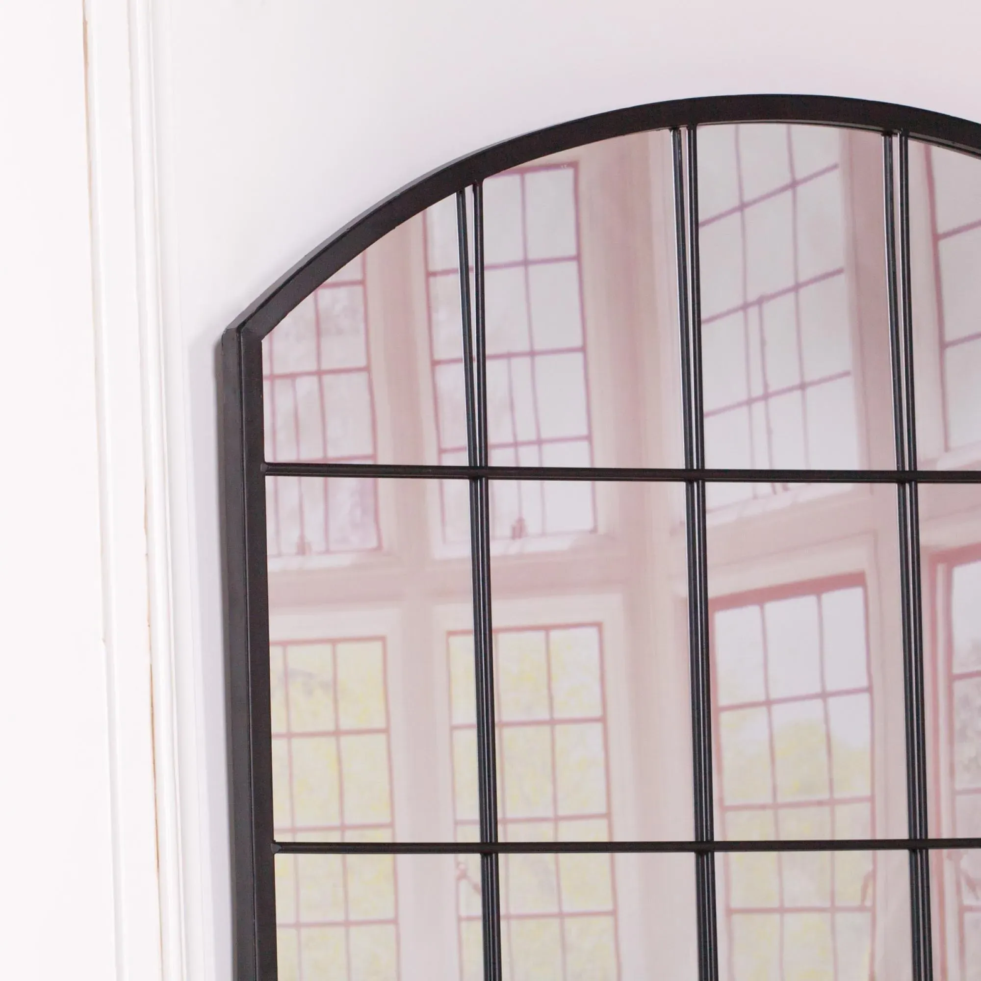 Window Mirror - Black, Metal