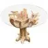 Lombok 4-Seater Round Dining Table - Brown, Teak Root