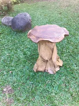 Lombok Mushroom Lamp Table - Brown