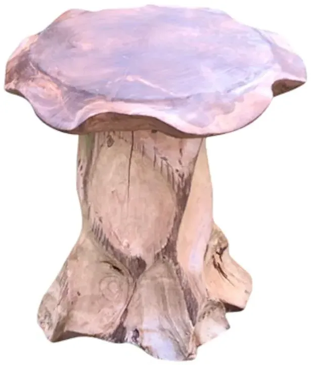 Lombok Mushroom Lamp Table - Brown