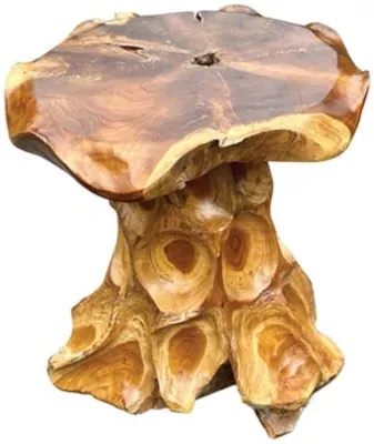 Lombok Mushroom Lamp Table - Brown image
