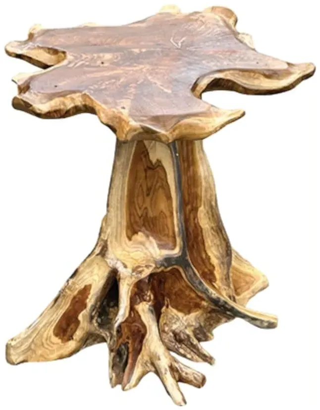 Lombok Mushroom Side Table - Brown