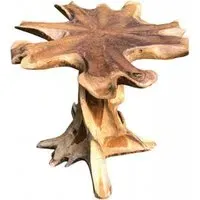 Lombok Mushroom Side Table - Brown