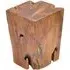 Teak Root Block Lamp Table - Brown
