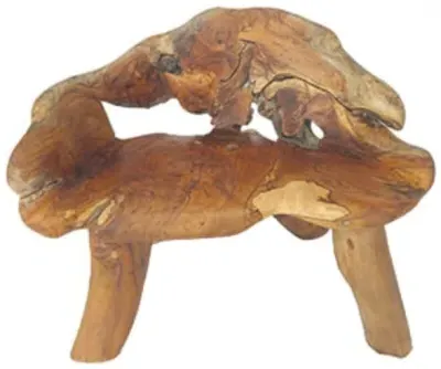 Teak Root Child's Chair - Brown image